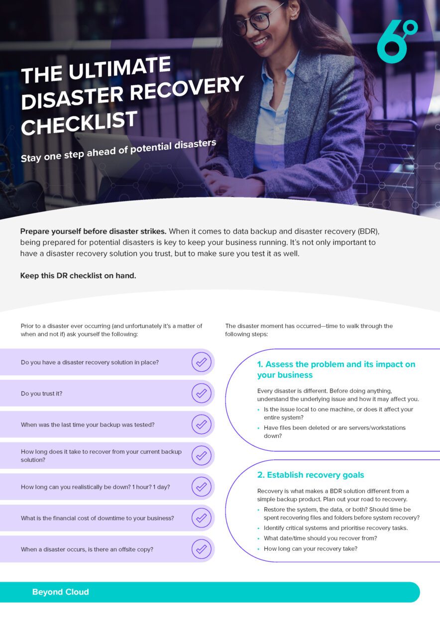 The Ultimate Disaster Recovery Checklist | Six Degrees